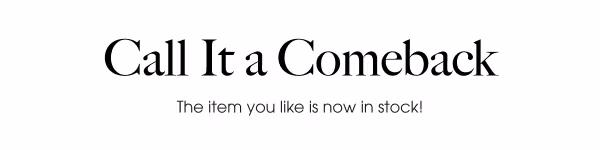 Call It a Comeback