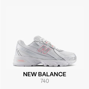 New Balance Big Kid's 740 Sneakers in Silver/Pink