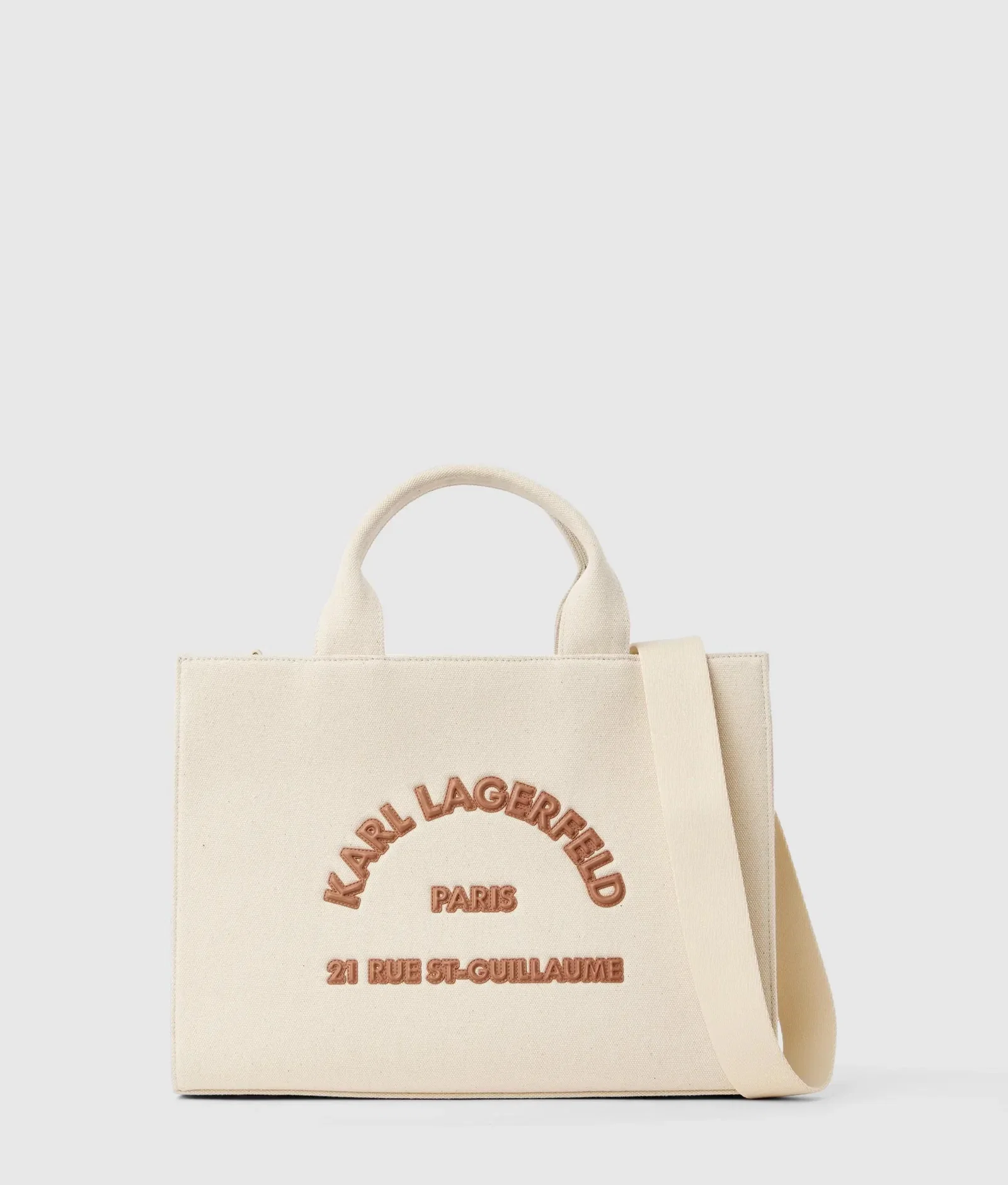 Image of Rue St-Guillaume square patch medium tote bag