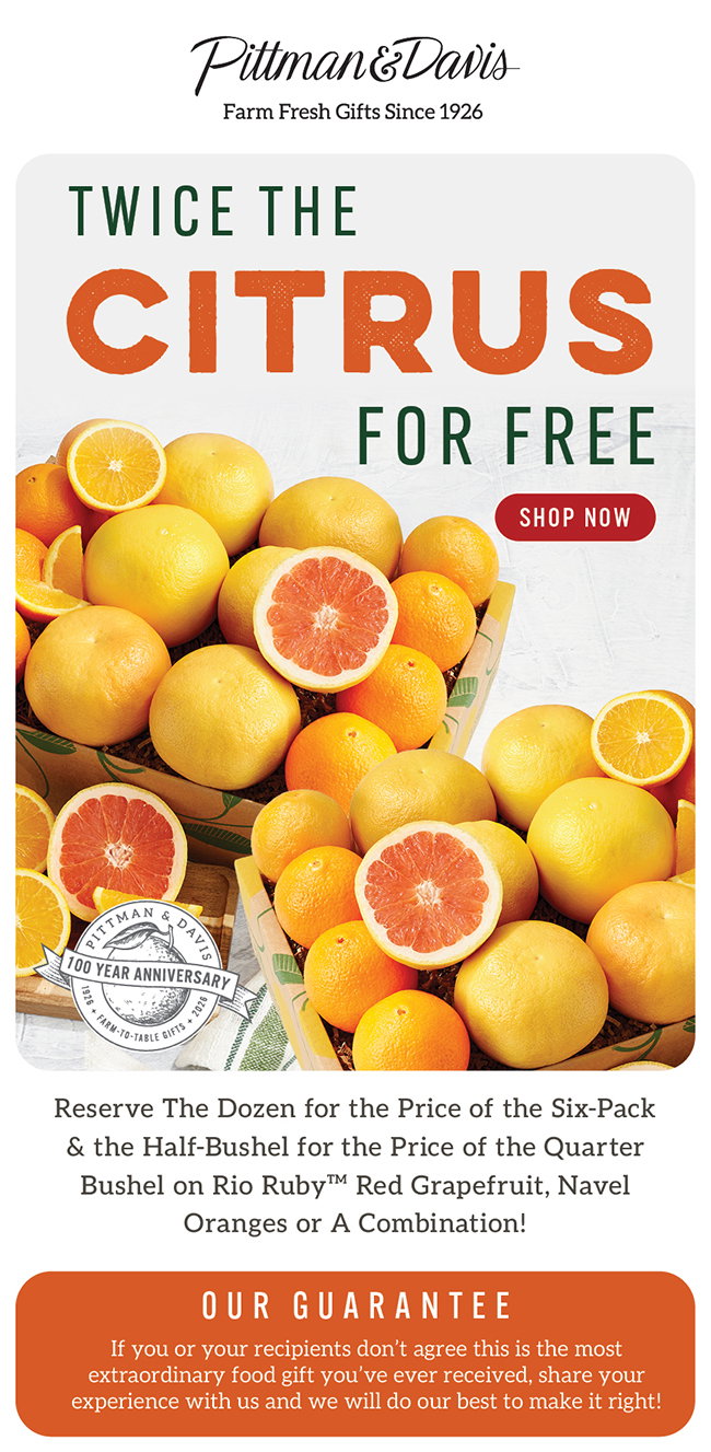 Twice the Citrus for Free