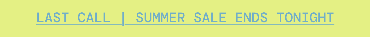 60% Off Ends Tonight