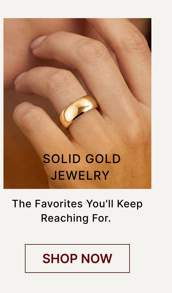 Solid Gold Jewelry