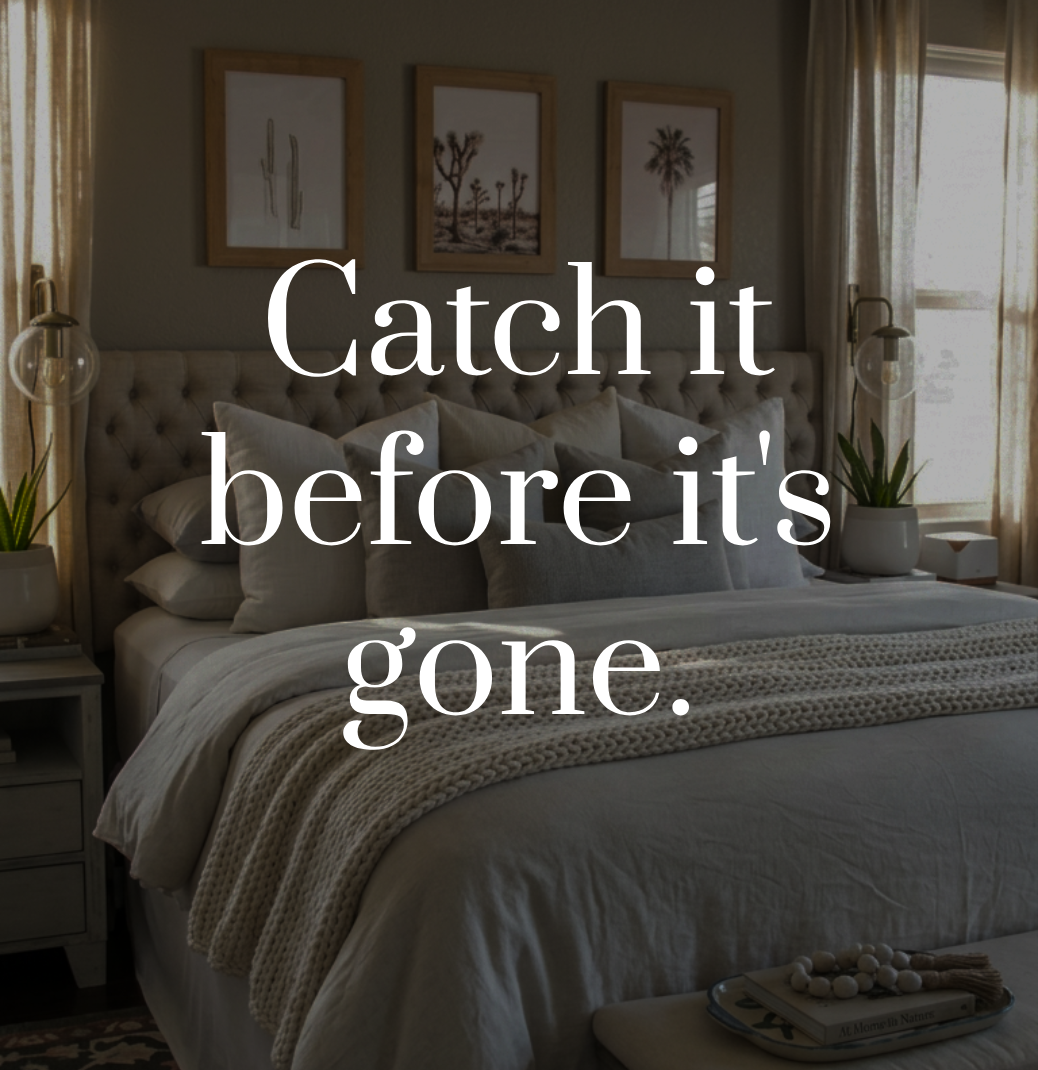 Catch it before it's gone.