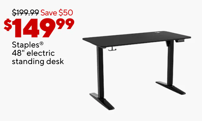 $99.99 Staples Essentials chair
$149.99 Staples 48