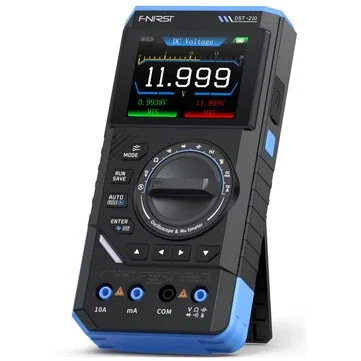 FNIRSI DST-210 DST-201 3In1 True RMS Multimeter 119999 Counts Dial Type Repair Tool Automotive Fault Diagnosis 10MHz Bandwidth 48MSa/s Sampling Rate Anti-burn