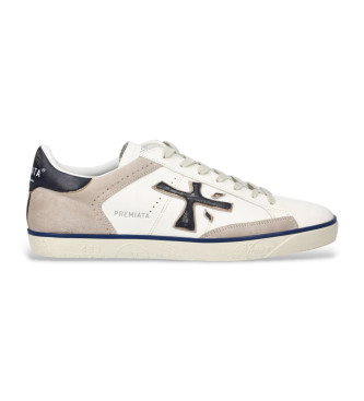 Zapatillas Steven de piel blanco
