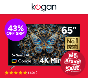 Kogan 65" Mini-LED QLED 4K 144Hz Smart AI Google TV Product Image
