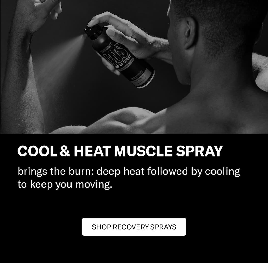Cool & Heat Muscle Spray brings the burn: deep heat followed by cooling to keep you moving
