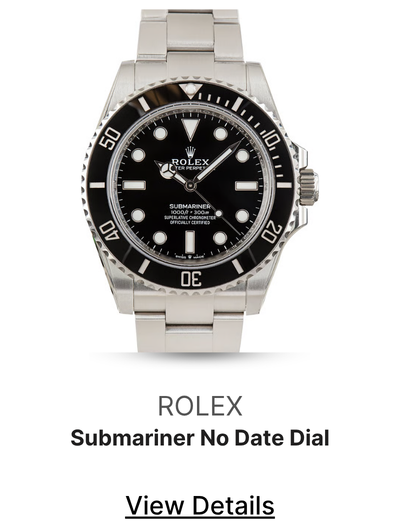 Pre-Owned Rolex Submariner Stainless Steel No Date Dial Ref 124060