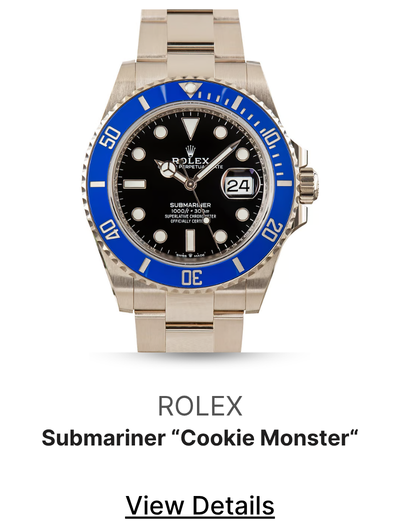 Used 18k White Gold Rolex Submariner 126619 Cookie Monster