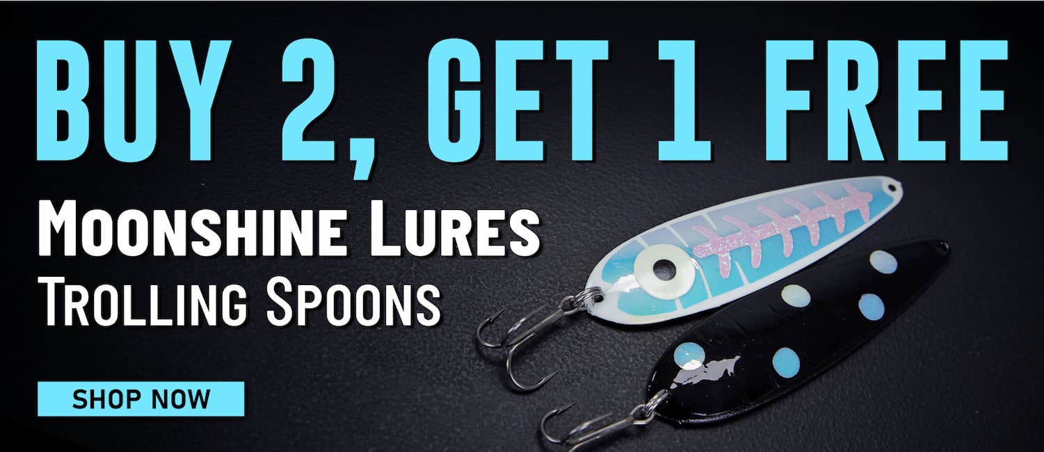 Buy 2, Get 1 Free Moonshine Lures Trolling Spoons Shop Now