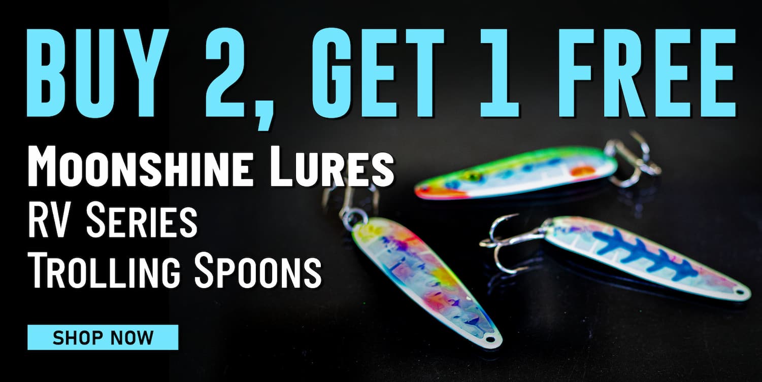 Buy 2, Get 1 Free Moonshine Lures RV Series Trolling Spoons Shop Now