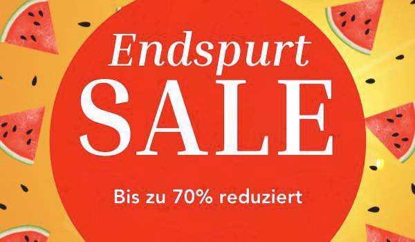 Endspurt Summer Sale - Bis zu 70% reduziert
