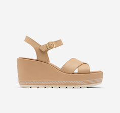 Sunpeak™ Wedge Ankle Strap - Honest Beige & Chalk