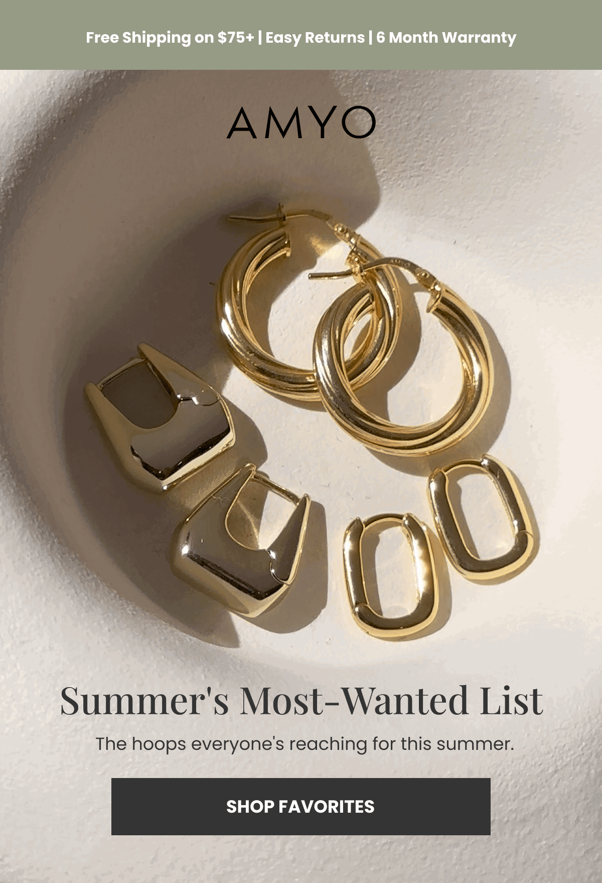 Summer's Most-Wanted List The hoops everyone's reaching for this summer. (SHOP FAVORITES)