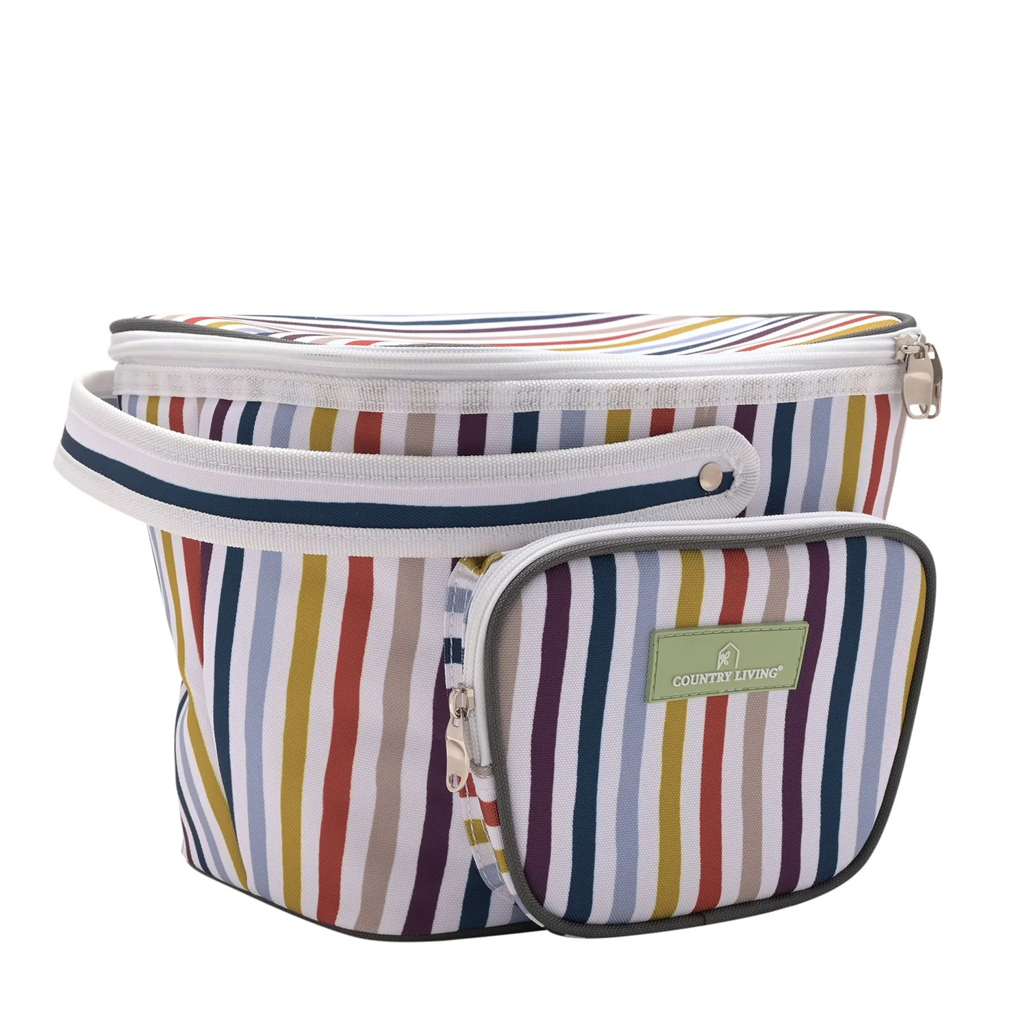 Image of Country Living Striped Lunch Bag