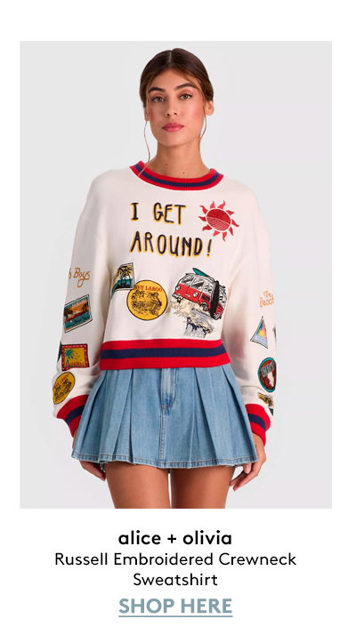 Russell Embroidered Crewneck Sweatshirt