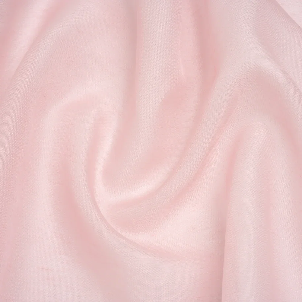 Image of Silk and Linen Scrim - Pale Pink - Famous Australian Designer Deadstock