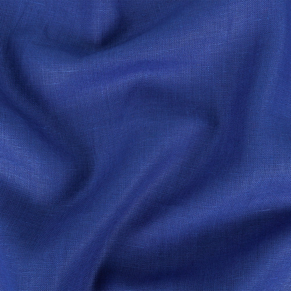 Image of Medium Weight Linen Woven - Deep Ultramarine - Grasmere Collection
