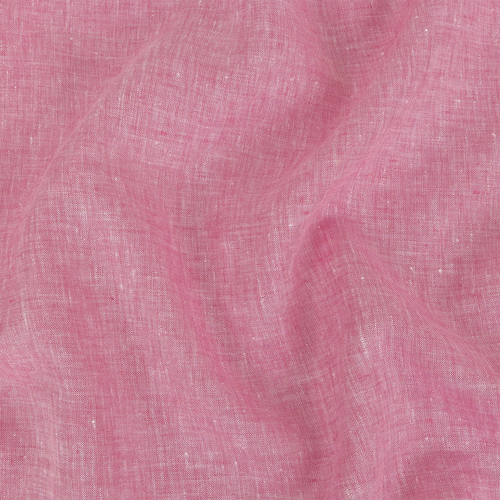 Image of Lightweight Linen Chambray - Heathered Begonia Pink - Minerva Collection
