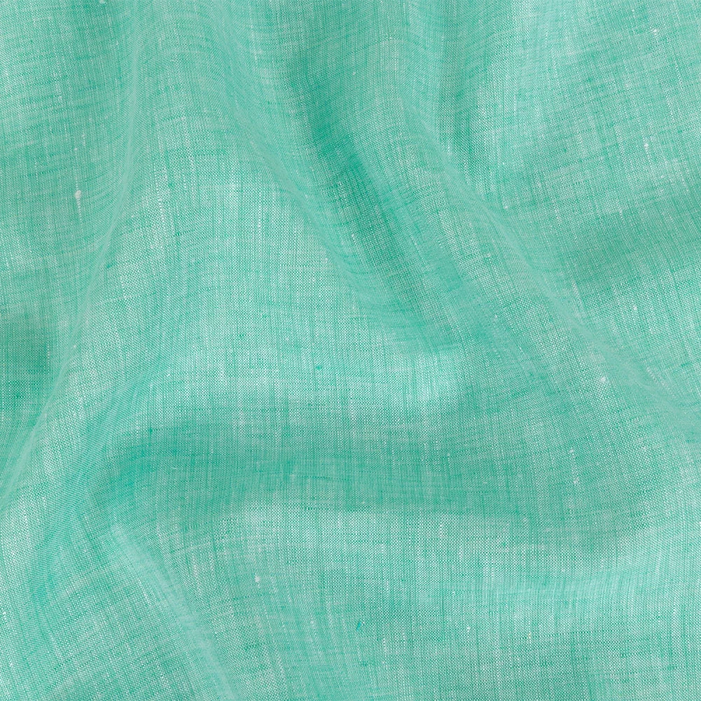 Image of Lightweight Linen Chambray - Heathered Cascade - Minerva Collection