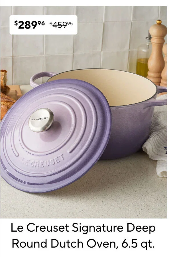 Le Creuset Signature Deep Round Dutch Oven, 6.5 qt.