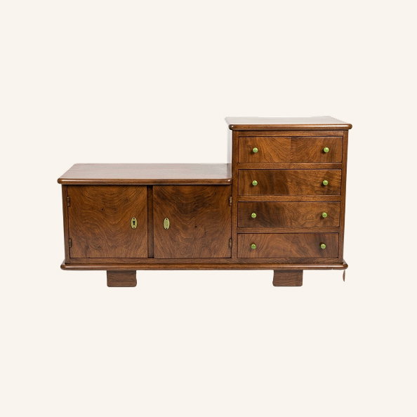 Art Deco Sideboard in Walnut, 1930s