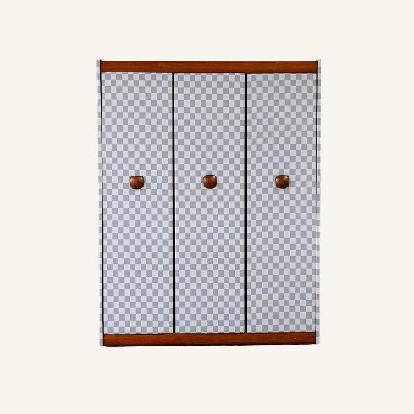 Mid Century Wardrobe Reupholstered In Harlequin x Henry Holland Fabric, 1960s