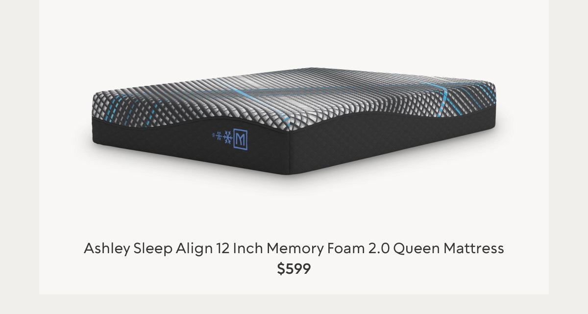 Ashley Sleep Align 12 Inch Memory Foam 2.0 Queen Mattress