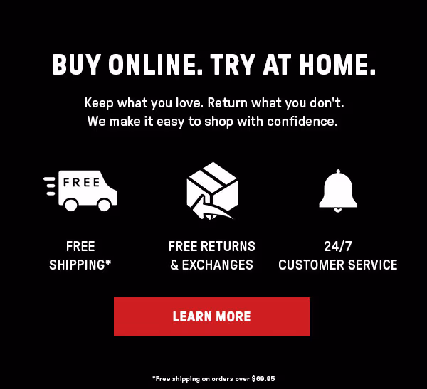 BUY ONLINE. TRY AT HOME