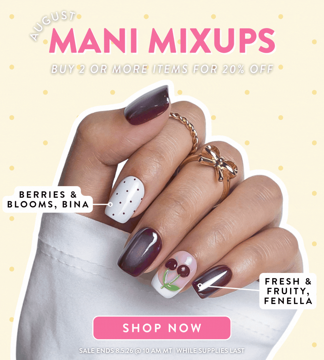Red Aspen Mani Mixups
