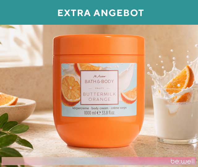 Tagesangebot: 289360 M.ASAM® Buttermilk-Orange Körpercreme 1.000 ml Sondergröße