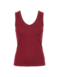 JAG Dakotah V Neck Tank Burgundy