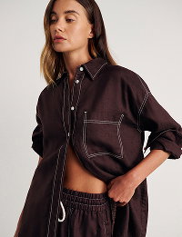 JAG Gigi Shirt Dark Chocolate