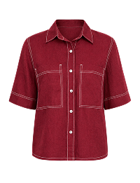 JAG Gigi SS Shirt Burgundy