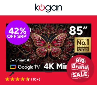 Kogan 85" Mini-LED QLED 4K 144Hz Smart AI Google TV Product Image