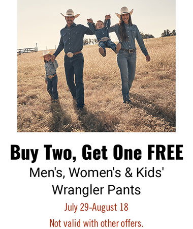 Buy Two, Get One FREE Wrangler Pants