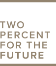 2% for the future logo
