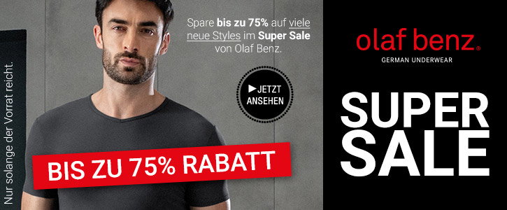 SALE: Bis zu 75% Rabatt im Olaf Benz Super Sale bei SinEros.de