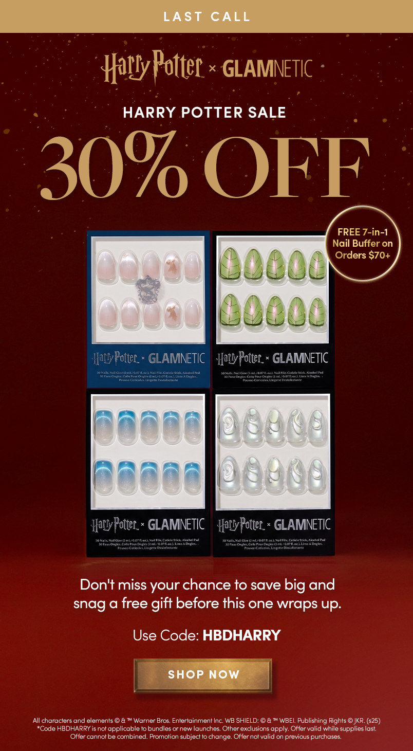 Last Call for Harry Potter Sale 30% OFF with code HBDHARRY. Shop Now