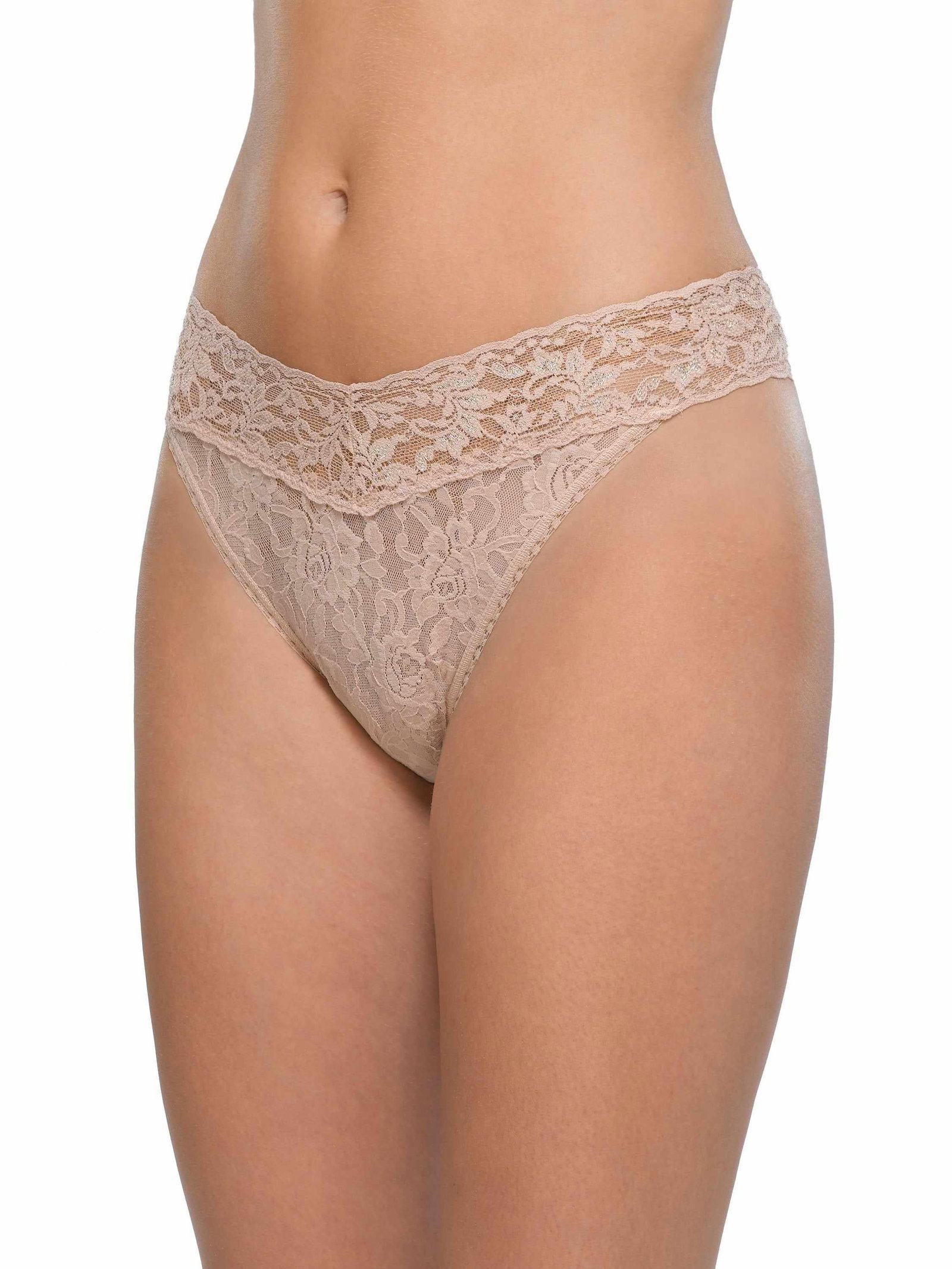 Image of Signature Lace® Original Rise Thong Chai