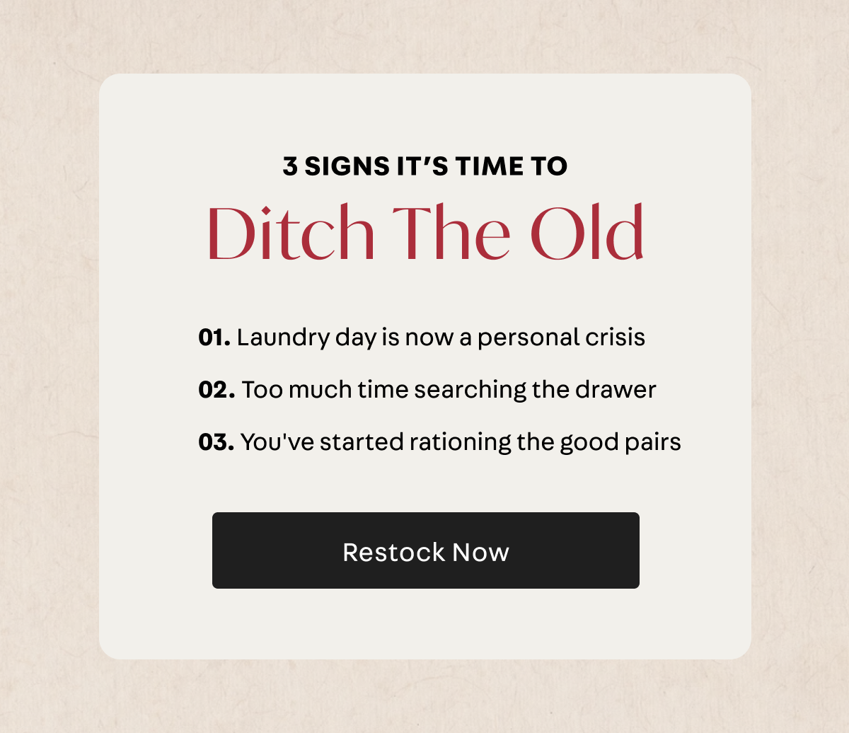 3 signs it's time to ditch the old 