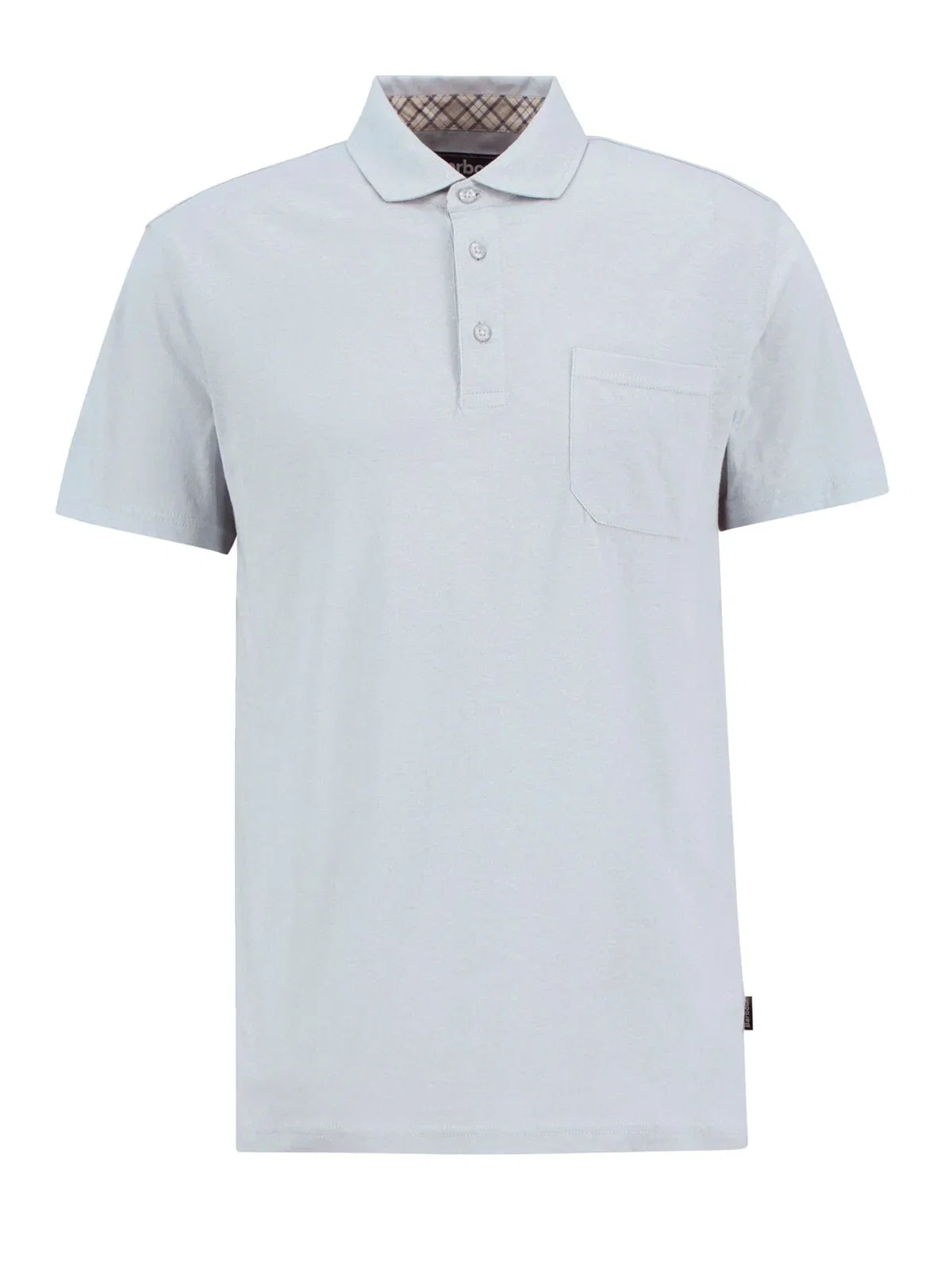 Leichtes Poloshirt aus Baumwolle und Leinen, Tailored Fit