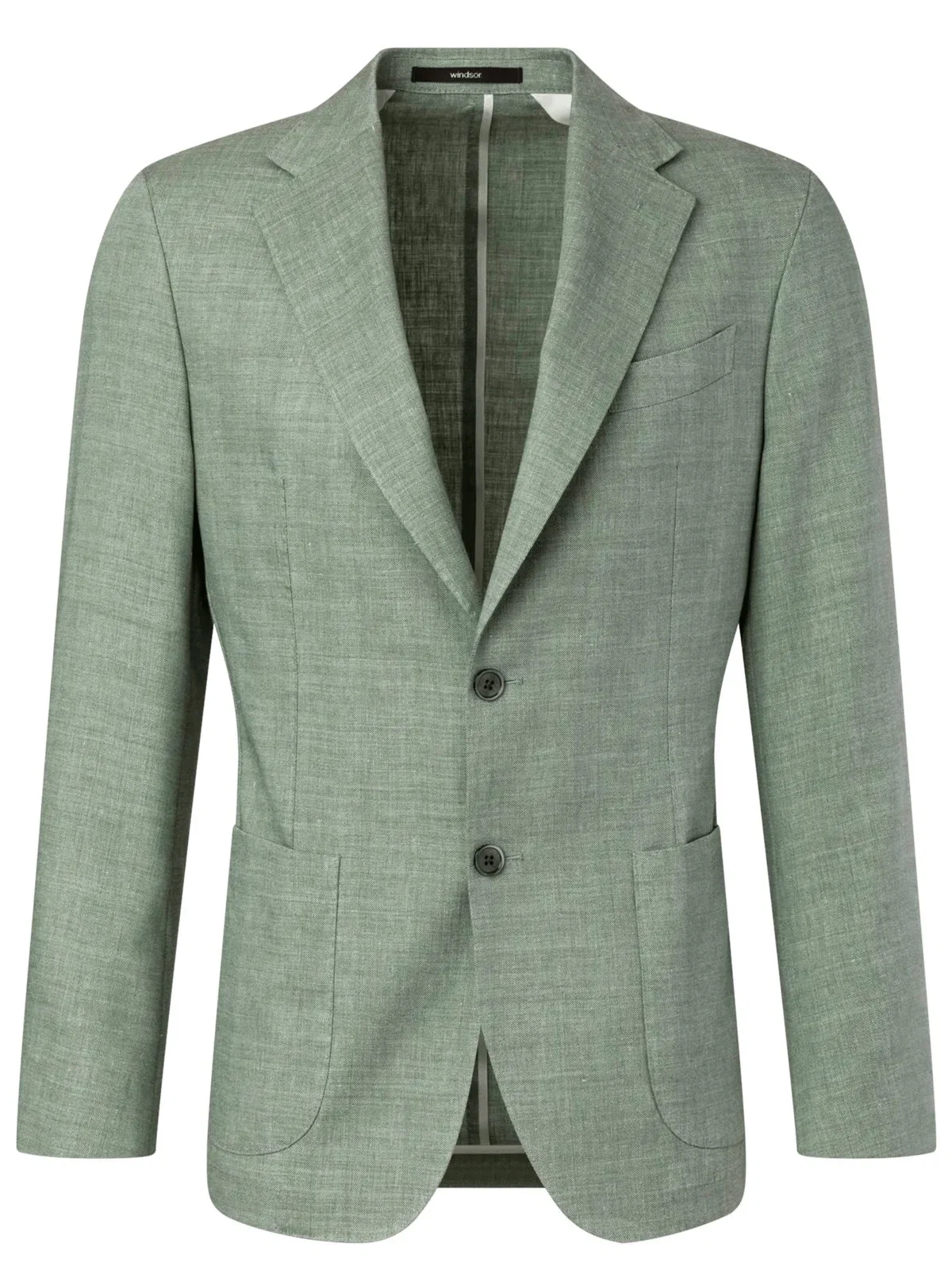 Ungefüttertes Sakko aus einem Leinen-Mix, Shaped Fit