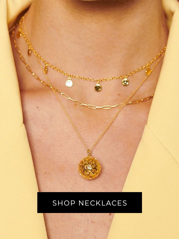 necklace on model