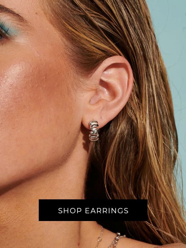 earrings on model