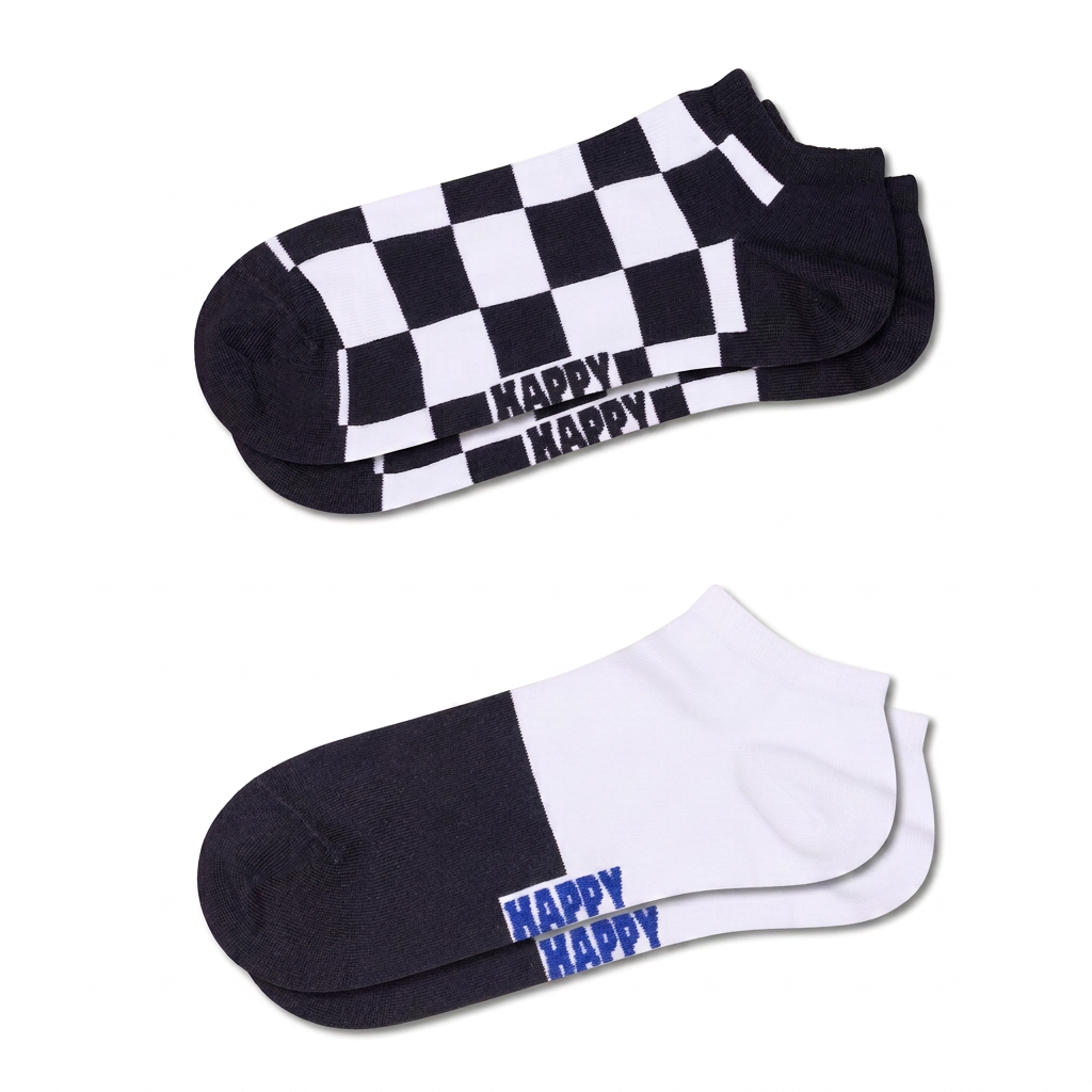 2-Pack Checkerboard Low Socks