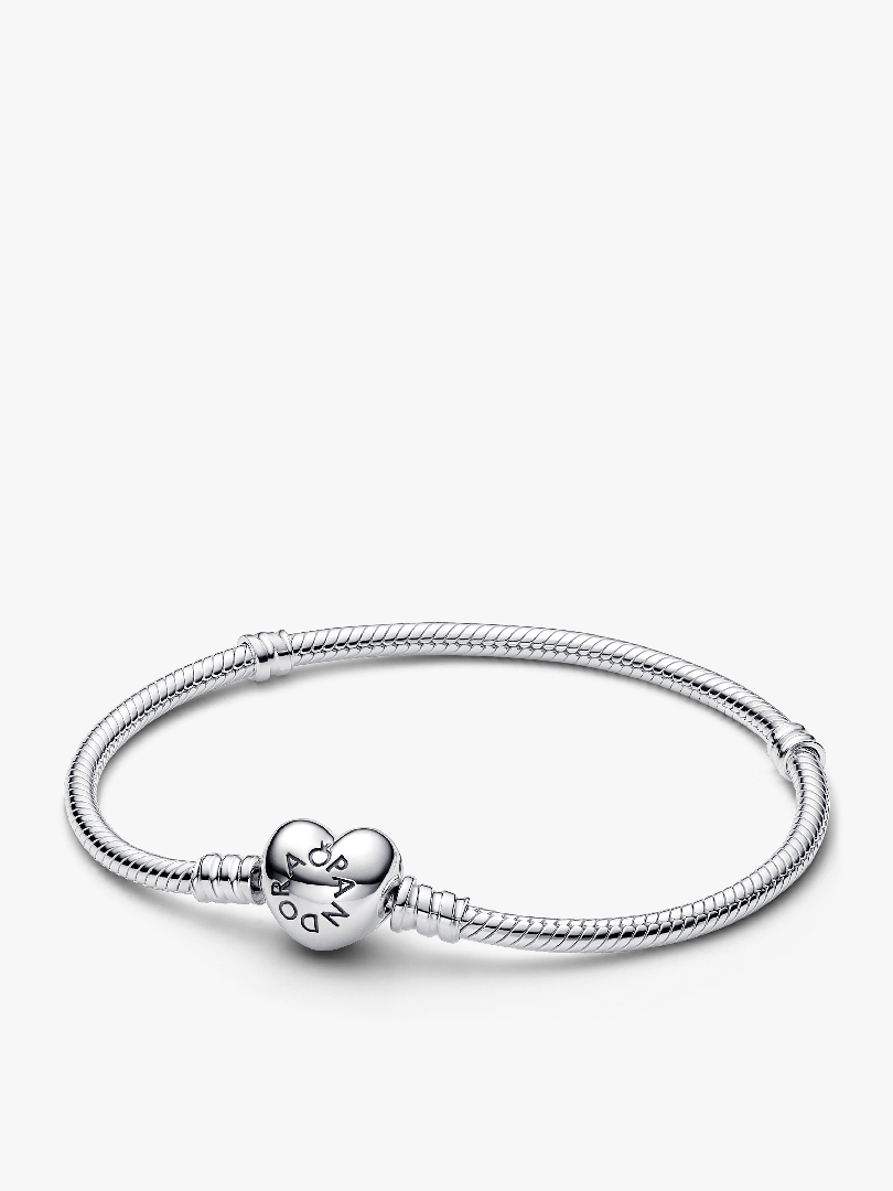 Moments Heart & Snake Chain Bracelet