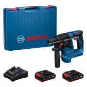 Bosch GBH 18V-18 18V PRO Brushless SDS+ Rotary Hammer Drill, 2x 2.0Ah Batteries, GAL 18V-20 Charger & Case