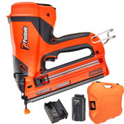 Paslode IM65A F16 7.4V Second Fix Finishing Angled Nail Gun, 1x 2.1Ah Battery, Charger & Case